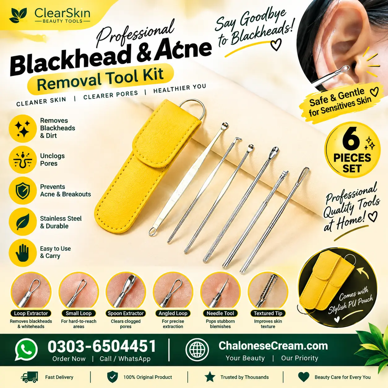 Ear Wax Cleaning Kit Pcs  Android Ear Pick Tools Set in
