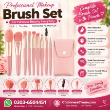 8 Pcs Premium Mini Makeup Brush Set  in